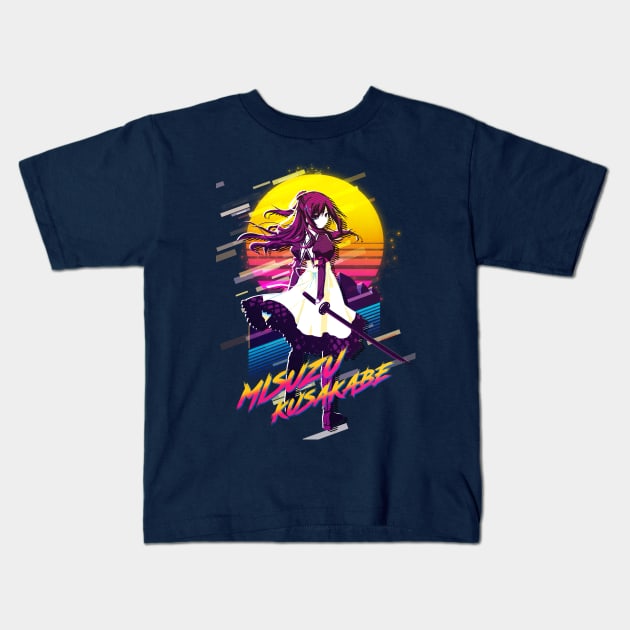 11eyes Misuzu Kusakabe Kids T-Shirt by 80sRetro